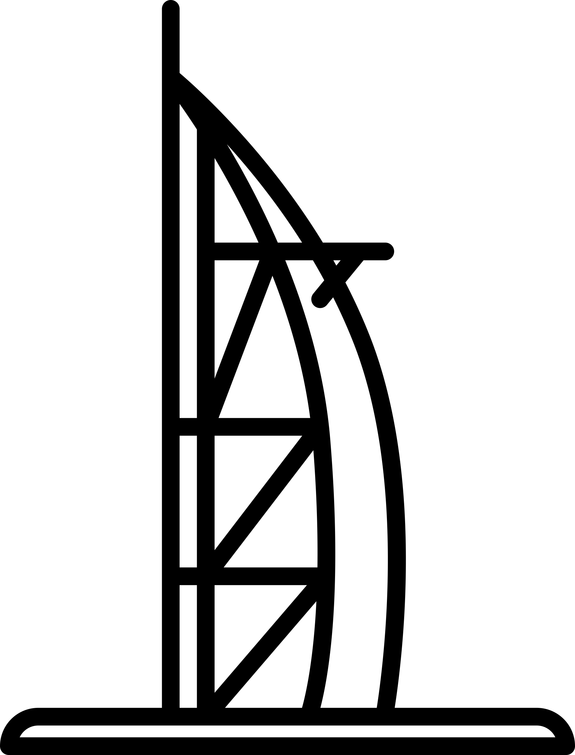 Dubai Burj Al Arab Vinyl Svg File Free Vectors